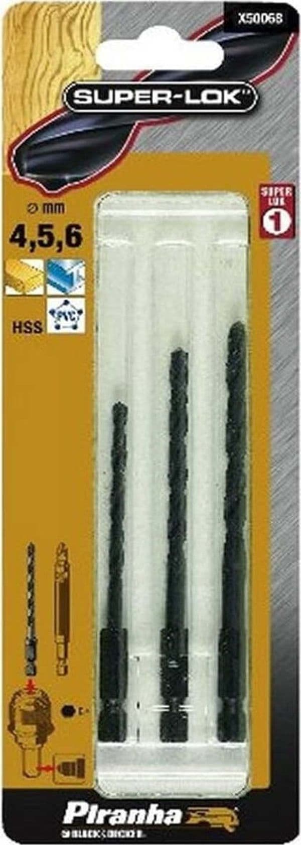 BLACK&DECKER---SET-PUNTE-PER-TRAPANO-HSS-4/5/6MM