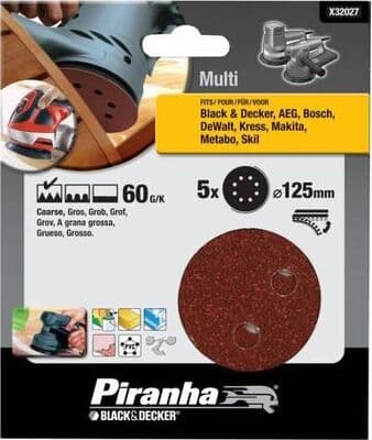 BLACK&DECKER-PIRANHA-5-DISCHI-ABRASIVI-PER-ROTORBITALE-mm-125-GRANA-60-X32027