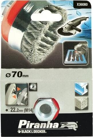 BLACK&DECKER-PIRANHA-SPAZZOLA-A-TAZZA-mm-65-M14-IN-ACCIAIO-PER-SMERIGLIATRICI-ANGOLARI