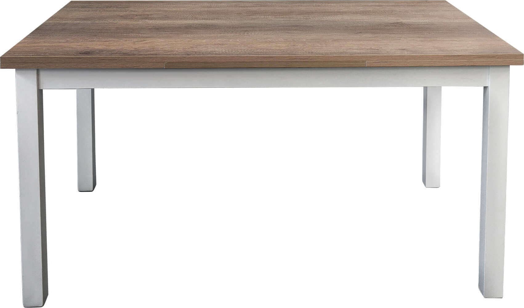 BLAKE---tavolo-da-pranzo-moderno-allungabile-in-metallo-e-legno-80x130/170/210-Bianco-Milani-Home