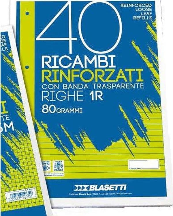 BLASETTI-Fogli-ad-Anelli-Rinforzati-A4-1R-(1-Rigo)---Organizza-i-Tuoi-Appunti-con-Stile
