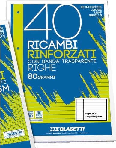 BLASETTI-Fogli-ad-anelli-Rinforzati-A4-1RC-(1-rigo-con-margine)