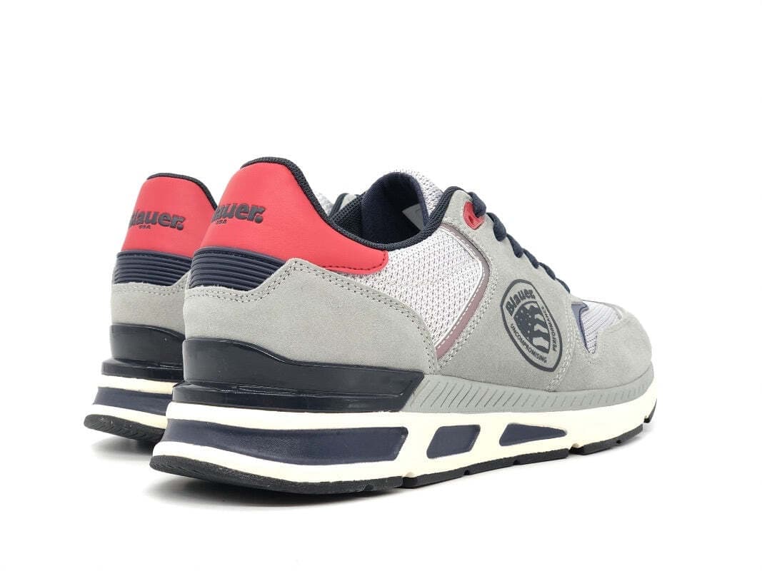 BLAUER Sneaker uomo Hilo01 Grey Navy in Sneaker casual Calzature Durello - Agna, commercioVirtuoso.it