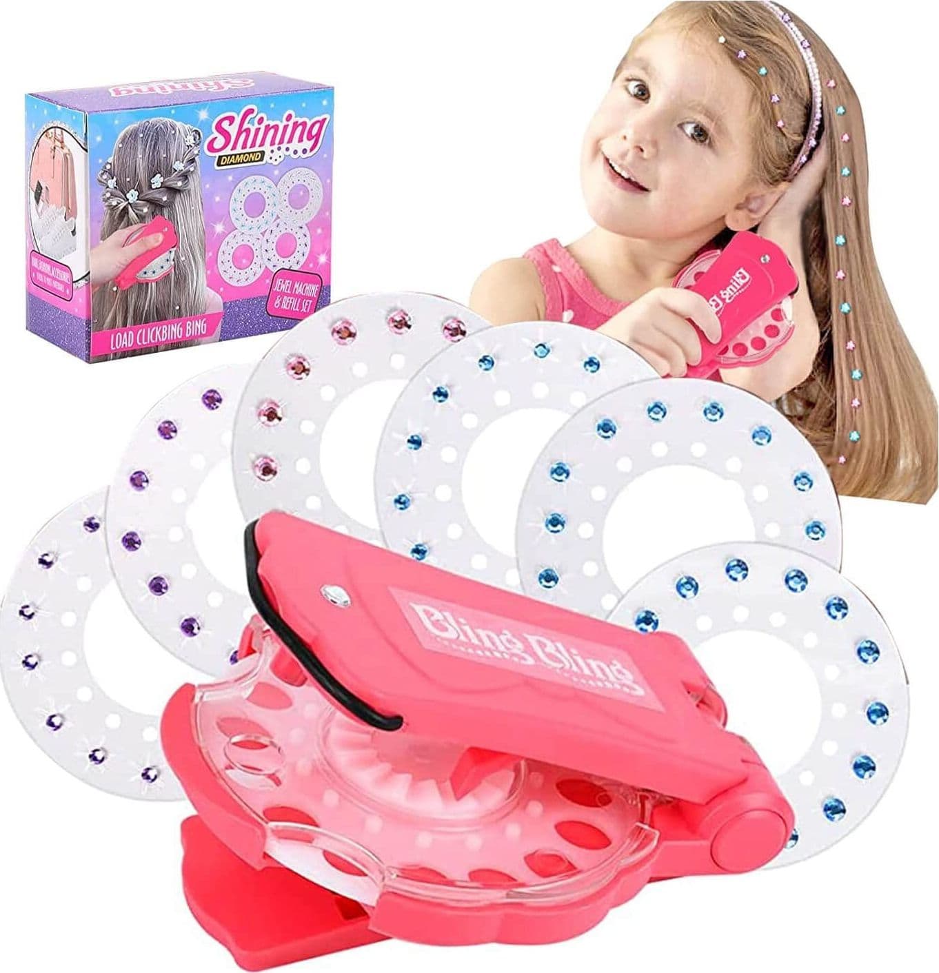 Bling Bling Hair 180 Gemme Per Capelli Macchina Stampa Brillantini Strass Colori Bellezza/Cura dei capelli/Accessori styling capelli/Mollette per capelli Trade Shop italia - Napoli, Commerciovirtuoso.it