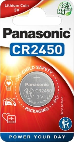 Blister Micropila CR2450 - litio - Panasonic Elettronica/Pile e caricabatterie/Pile monouso Eurocartuccia - Pavullo, Commerciovirtuoso.it