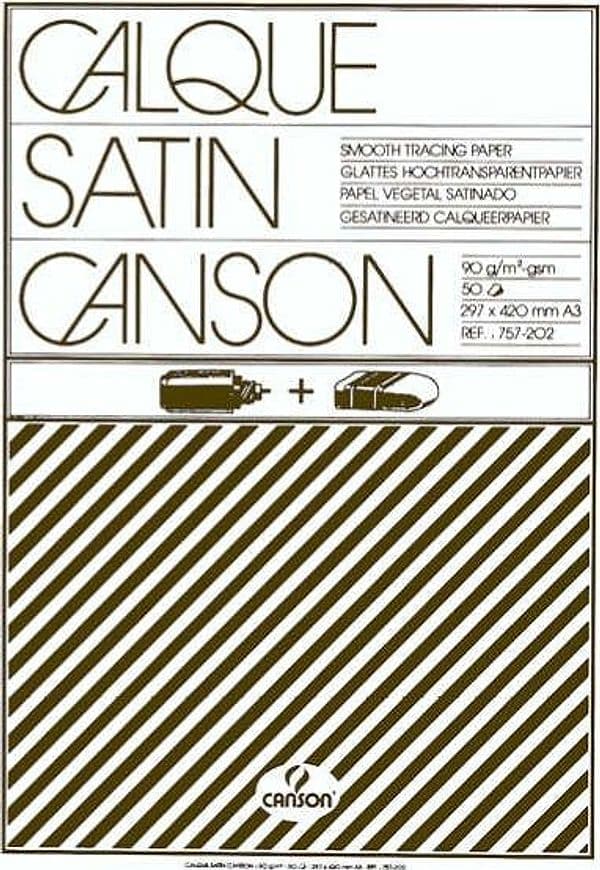 Blocco carta lucida satinata per disegno manuale - A3 - 50 fogli - 90gr - Canson Casa e cucina/Hobby creativi/Disegno/Carta per applicazioni artistiche/Carta da lucidi Eurocartuccia - Pavullo, Commerciovirtuoso.it