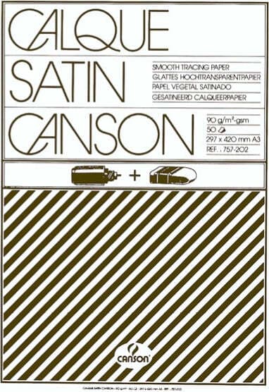 Blocco carta lucida satinata per disegno manuale - A3 - 50 fogli - 90gr - Canson Casa e cucina/Hobby creativi/Disegno/Carta per applicazioni artistiche/Carta da lucidi Eurocartuccia - Pavullo, Commerciovirtuoso.it