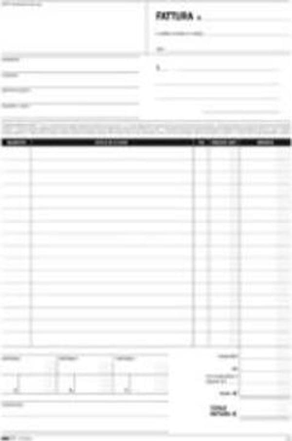 Blocco fattura generica - 50-50 fogli autoricalcanti - 29 7 x 21cm - Edipro Cancelleria e prodotti per ufficio/Archivio ufficio e accessori per scrivania/Modulistica e conservazione registri/Libri e registri contabili Eurocartuccia - Pavullo, Commerciovirtuoso.it