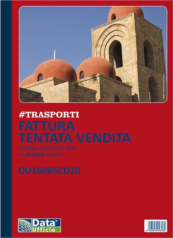 Blocco fattura tentata vendita - A4 - 50-2 autoricalcanti - DU16085CD20 - Data Ufficio Cancelleria e prodotti per ufficio/Archivio ufficio e accessori per scrivania/Modulistica e conservazione registri/Libri e registri contabili Eurocartuccia - Pavullo, Commerciovirtuoso.it