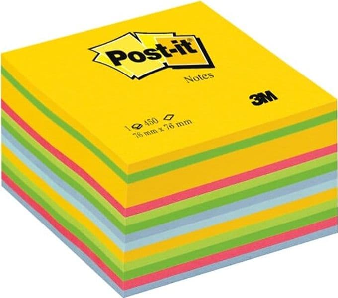 Blocco foglietti Cubo - 2030-U UL - 76 x 76 mm - 72 gr - colori assortiti - 450 fogli - Post it Cancelleria e prodotti per ufficio/Carta blocchi e quaderni/Blocchi appunti taccuini e diari/Blocchetti memo adesivi Eurocartuccia - Pavullo, Commerciovirtuoso.it