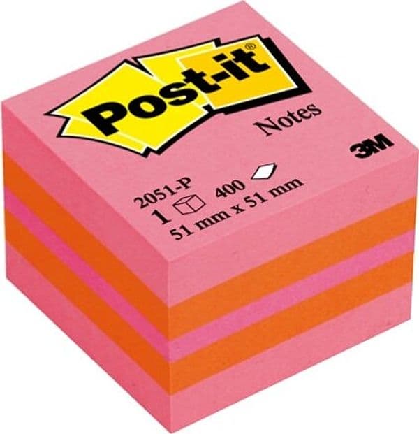 Blocco foglietti Minicubo - 2051-P - 51 x 51 mm - 72 gr - colori assortiti - 400 fogli - Post it Cancelleria e prodotti per ufficio/Carta blocchi e quaderni/Blocchi appunti taccuini e diari/Blocchetti memo adesivi Eurocartuccia - Pavullo, Commerciovirtuoso.it