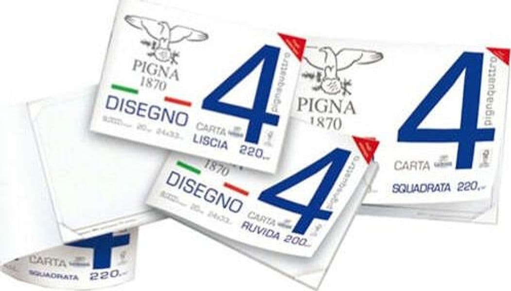 Blocco Pigna4 - 330x480mm - 4 angoli - 20fg - 200gr - liscio - Pigna Casa e cucina/Hobby creativi/Disegno/Blocchi e libri da disegno Eurocartuccia - Pavullo, Commerciovirtuoso.it