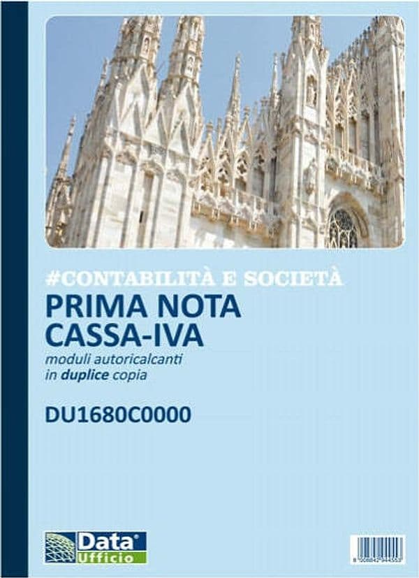 Blocco prima nota cassa-IVA - 50-50 copie autoricalcanti - 29 7 x 21 5 cm - DU1680C0000 - Data Ufficio Cancelleria e prodotti per ufficio/Archivio ufficio e accessori per scrivania/Modulistica e conservazione registri/Libri e registri contabili Eurocartuccia - Pavullo, Commerciovirtuoso.it