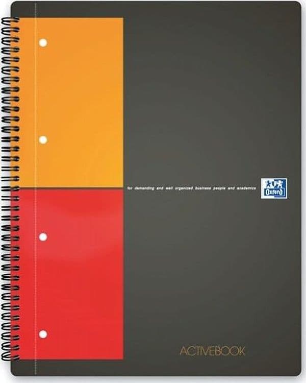Blocco spiralato International Activebook - 5mm con margine - 240 x 297mm - 80gr - 80 fogli - Oxford Cancelleria e prodotti per ufficio/Carta blocchi e quaderni/Blocchi appunti taccuini e diari/Blocchetti memo adesivi Eurocartuccia - Pavullo, Commerciovirtuoso.it