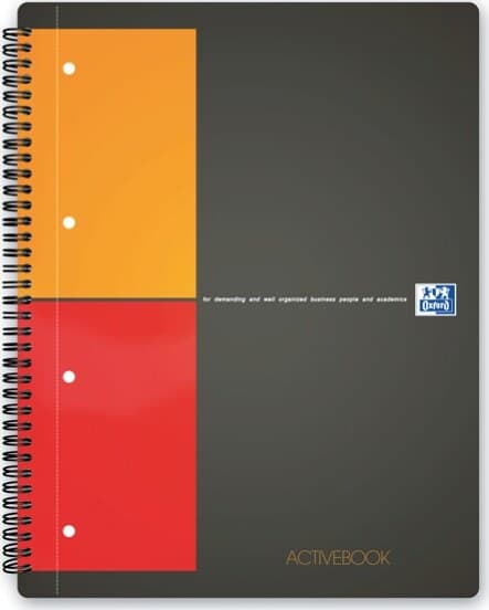 Blocco spiralato International Activebook - 5mm con margine - 240 x 297mm - 80gr - 80 fogli - Oxford Cancelleria e prodotti per ufficio/Carta blocchi e quaderni/Blocchi appunti taccuini e diari/Blocchetti memo adesivi Eurocartuccia - Pavullo, Commerciovirtuoso.it