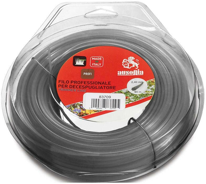 Bobina Di Filo Quadro Per Decespugliatore Professionale A Sezione Quadrato 4,00Mm X 30M - Colore Grigio - Ausonia - 83722 in Fili Ausonia - Maniago, commercioVirtuoso.it