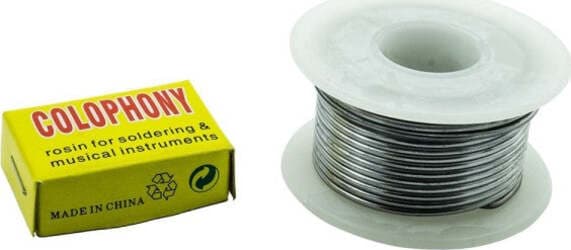 BOBINA ROCCHETTO DI FILO STAGNO PER SALDATURE DA 1.2 MM + COLOFONIA