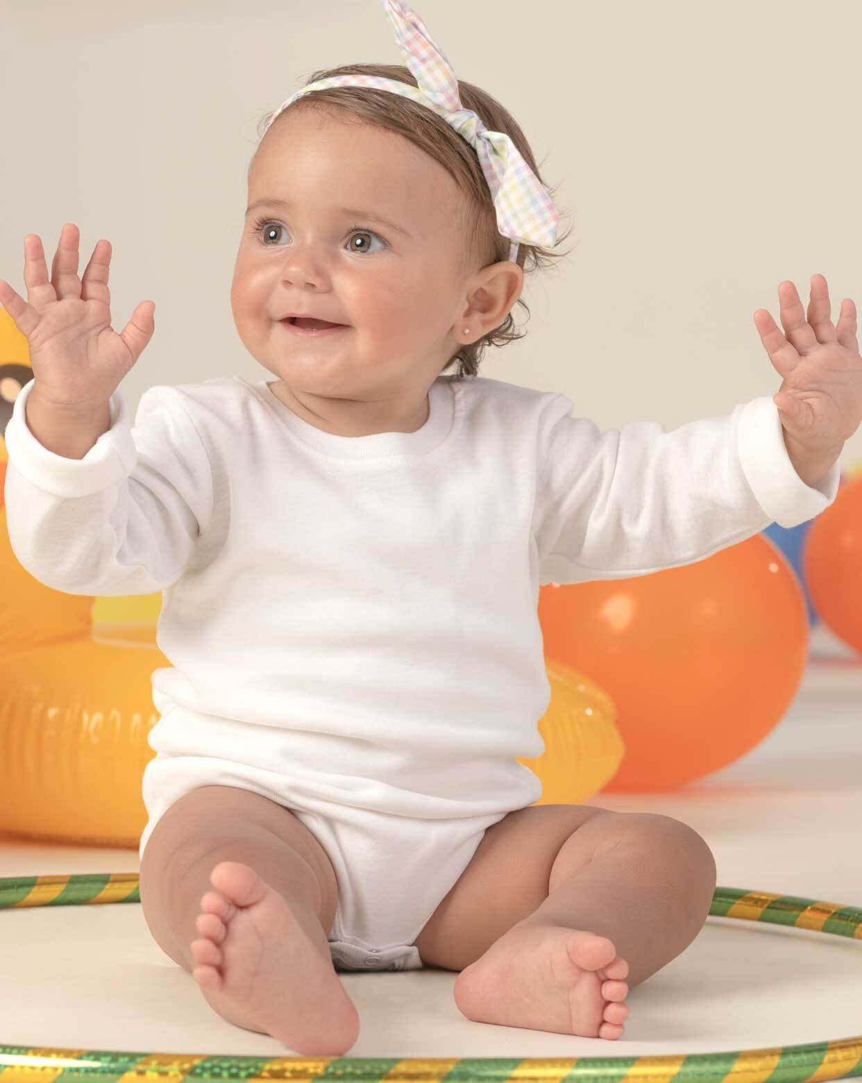 Body baby manica lunga 100% cotone - TSRBBODYLS in Body Falco Biancheria - Parete, commercioVirtuoso.it