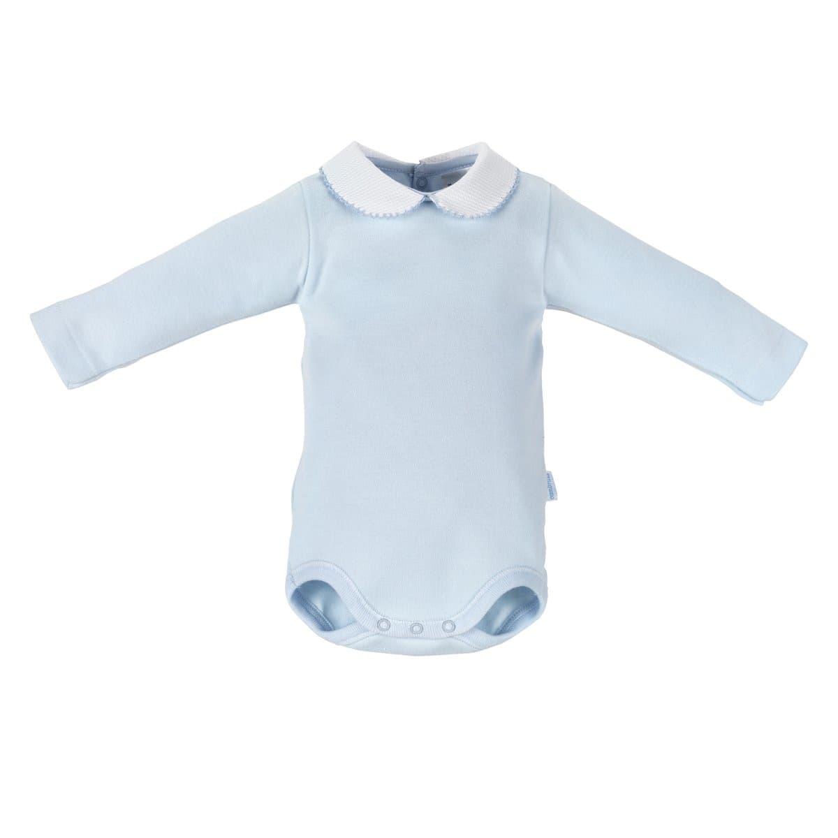 Body Con Collo Manica Lunga Interlock D.R. Liso Azzurro Moda/Prima infanzia/Abbigliamento/Bambino 0-24/Tutine e body/Body La Casa Del Bebè - Napoli, Commerciovirtuoso.it