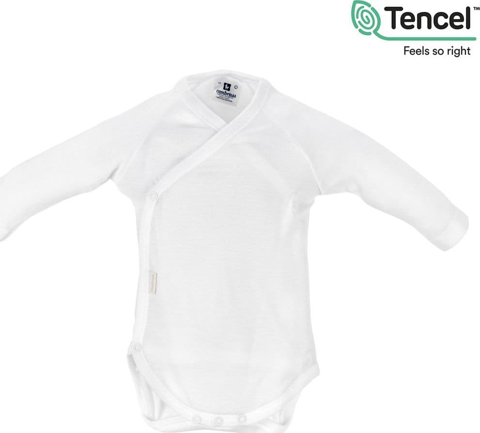 Body Manica Lunga Incrociato Taglia 0 Tencel Bianco Moda/Prima infanzia/Abbigliamento/Bambino 0-24/Tutine e body/Body La Casa Del Bebè - Napoli, Commerciovirtuoso.it