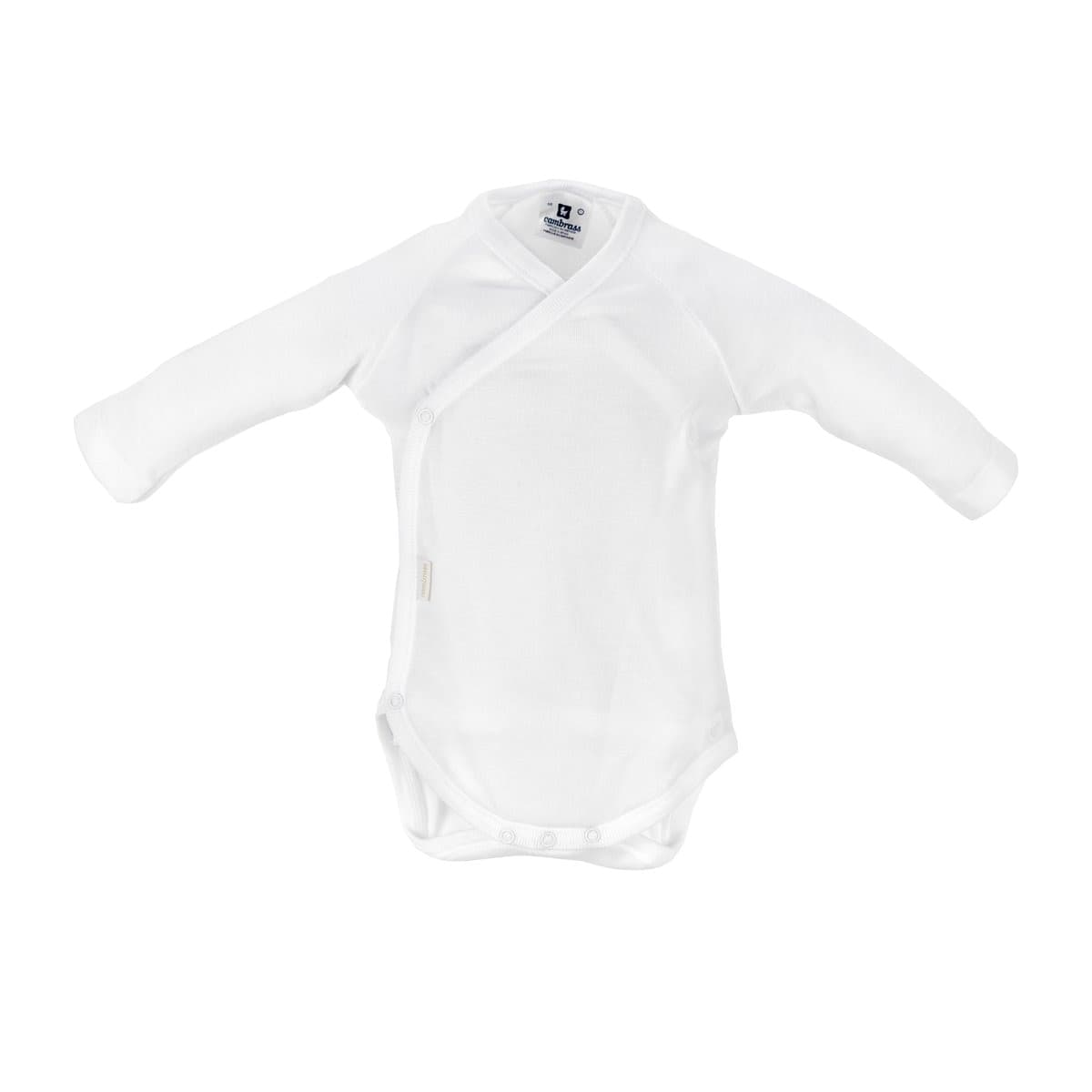 Body Manica Lunga Incrociato Taglia 1 Tencel Bianco Moda/Prima infanzia/Abbigliamento/Bambino 0-24/Tutine e body/Body La Casa Del Bebè - Napoli, Commerciovirtuoso.it
