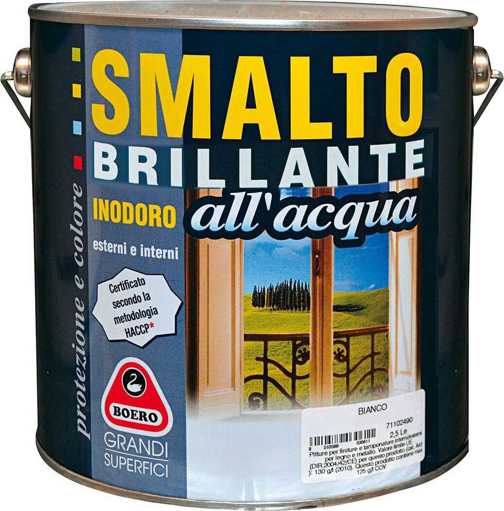 BOERO---SMALTO-BRILLANTE-ALL'ACQUA-COLORE-BIANCO-COD.-754-001-2,5-LITRI