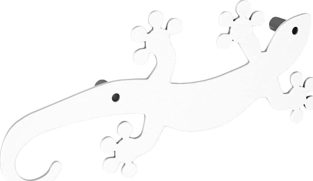 BOLIS-ITALIA---APPENDINO-GEKO-IN-ACCIAIO-BIANCO