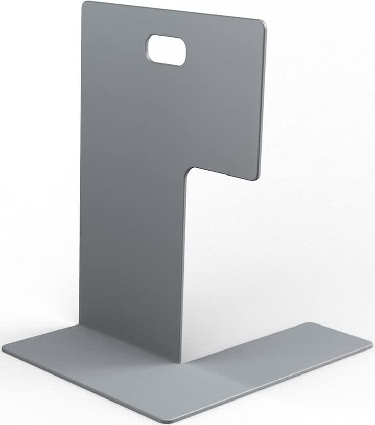 BOLIS-ITALIA---FERMA-LIBRO-IN-ACCIAIO-CM.15-GRIGIO