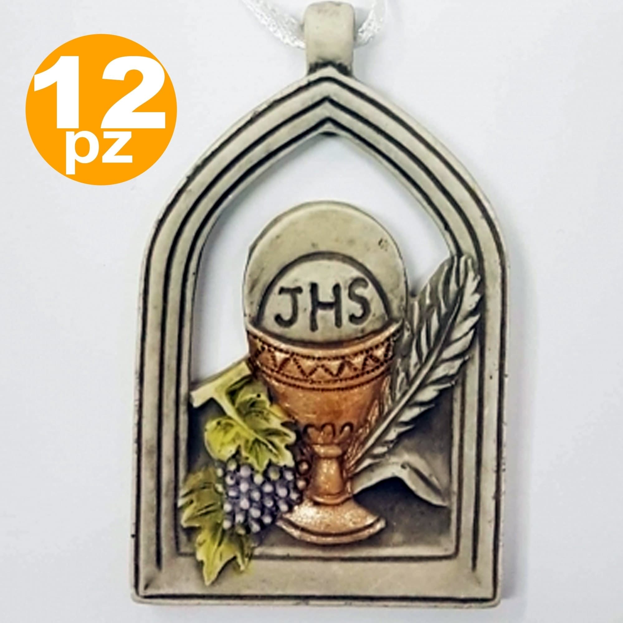 12 BOMBONIERA COMUNIONE CALICE ARCO SIMBOLO SACRO EUCARESTIA CERAMICA APPENDINO Casa e cucina/Hobby creativi/Materiali per hobby creativi/Forniture per feste/Bomboniere Trade Shop italia - Napoli, Commerciovirtuoso.it