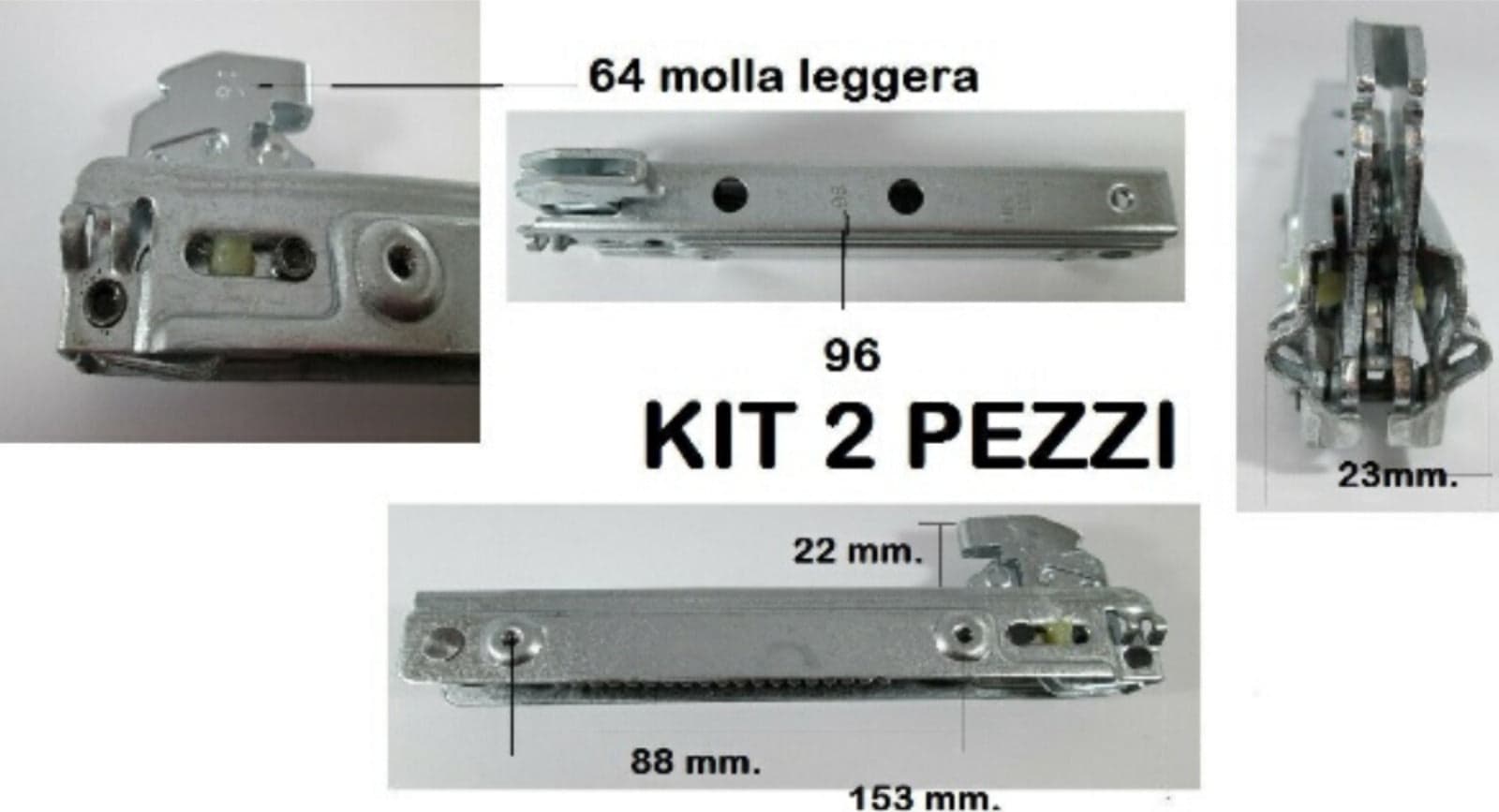 BOMPANI COPPIA CERNIERE MOLLE FORNO MODELLO COMPACT M00391223 LUNGA mm.153 Casa e cucina/Grandi elettrodomestici/Accessori e parti di ricambio/Ricambi e accessori per forni/Finiture e manopole per forni Rossi Ricambi - Venetico Marina, Commerciovirtuoso.it