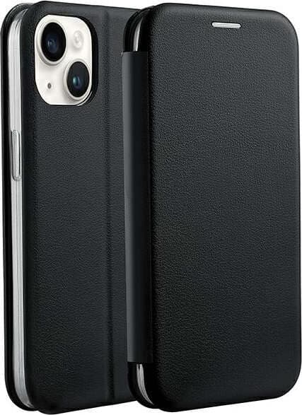 book-iphone-15-con-porta-carte-di-credito-chiusura-magnetica-nero