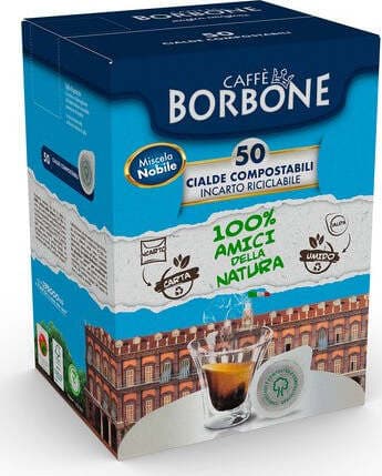 BORBONE Cialde ESE 44mm Miscela Nobile Blu 50 pz