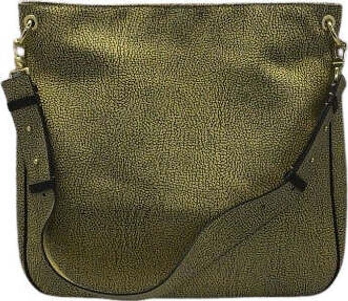 BORBONESE borsa a spalla beige e nero 40X36X11 Cm Moda/Donna/Borse/Borse a spalla Scontolo.net - Potenza, Commerciovirtuoso.it