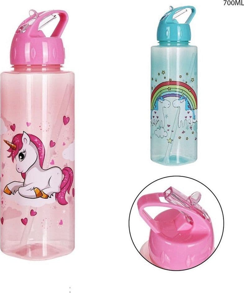 Borraccia In Plastica Capacita' 750 Ml Design Unicorno 7x25cm 2 Modelli 0214164 Sport e tempo libero/Attività ricreative all'aperto/Ciclismo/Accessori/Borracce Trade Shop italia - Napoli, Commerciovirtuoso.it