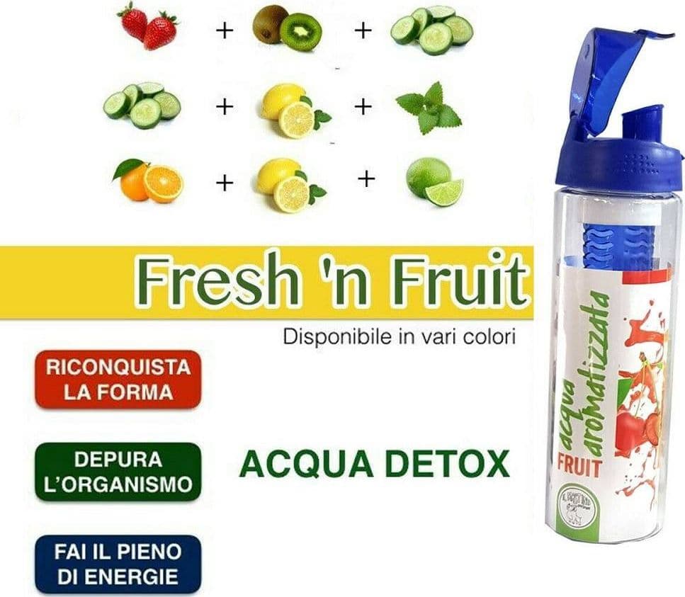 Borraccia Sport Shaker Detox Infusore Frutta Acqua Bottiglia Con Filtro 500ml Casa, arredamento e bricolage > Cucina > Thermos e Shaker Trade Shop italia - Napoli, Commerciovirtuoso.it