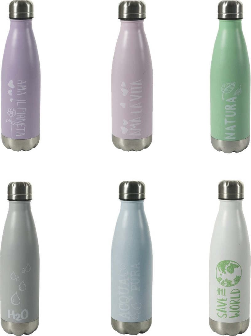 Borraccia Termica 24h In Acciaio Inox Borraccia 500 ml Cancelleria e prodotti per ufficio/Scuola e materiale didattico/Materiale scolastico/Portapranzo e borracce/Borracce Ferus - Montoro, Commerciovirtuoso.it