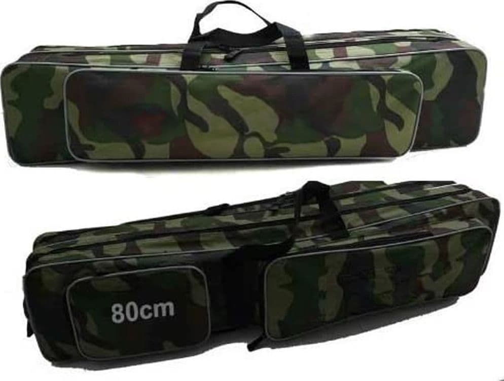 FODERO PORTACANNE DA PESCA A 2 SCOMPARTI 80 CM MIMETICO Sport e tempo libero/Caccia e Pesca/Pesca/Accessori/Portacanne da pesca Trade Shop italia - Napoli, Commerciovirtuoso.it