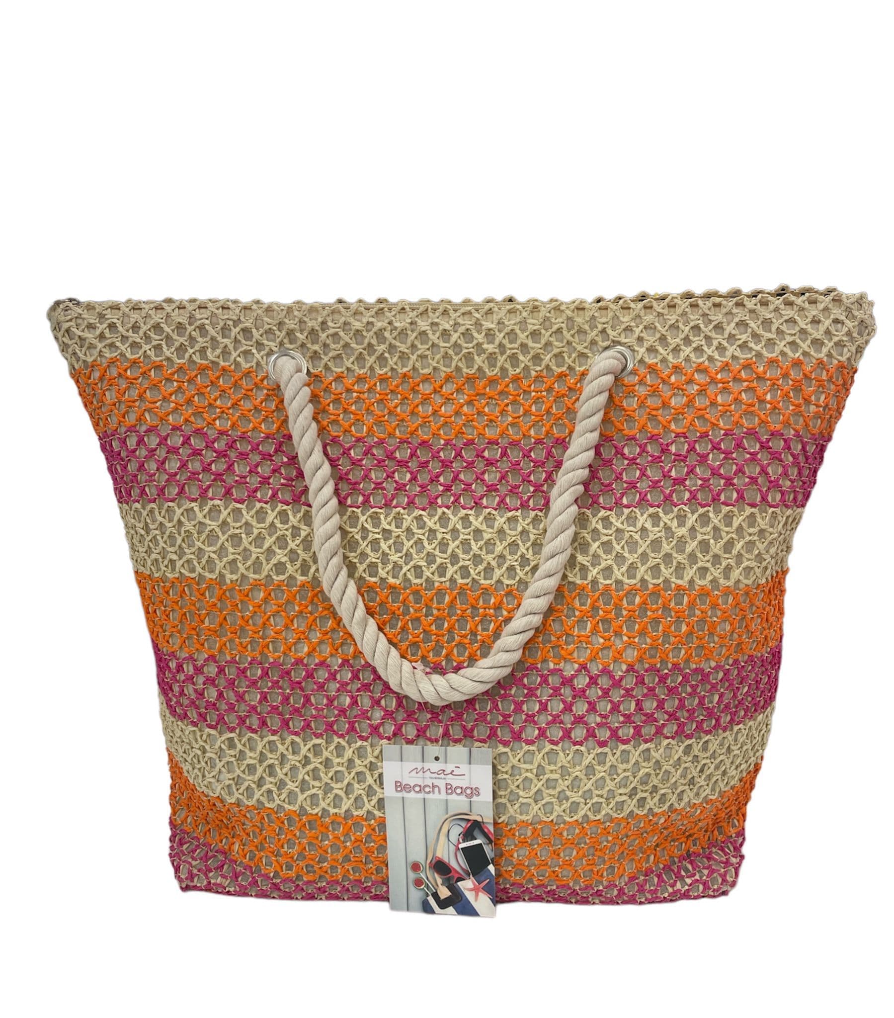 Borsa mare color net con zip – Maè Via Roma,60 in Borse Tote Falco Biancheria - Parete, commercioVirtuoso.it