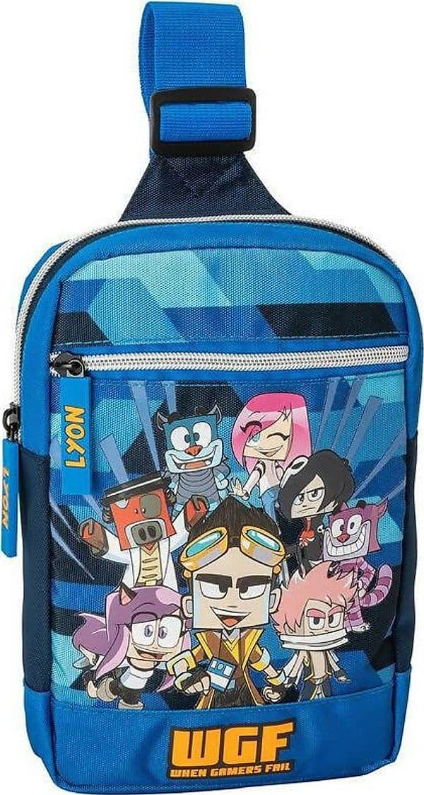 Borsa Tracollina Lyon Gamer per Bambini Zaino Monospalla Con Tasca Esterna Franco Cosimo Panini in Zainetti per bambini Cartoleria Deja Vu - Crotone, commercioVirtuoso.it