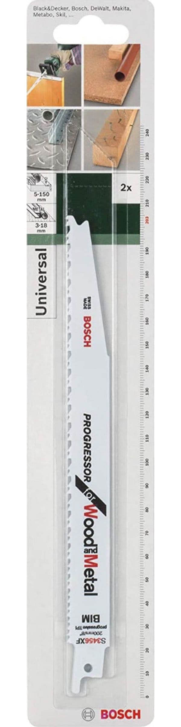BOSCH - 2 LAME PER SEGA UNIVERSALE BIM S3456 XF 200