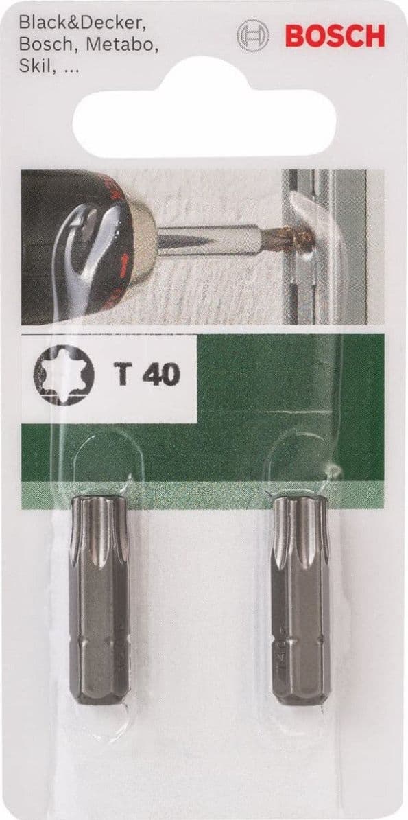 BOSCH---2-PUNTE-PER-CACCIAVITE,-ATTACCO-ESAGONALE-25MM---C6.31/4-STANDARD-T40