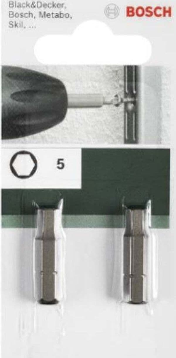 BOSCH---2-PUNTE-PER-TRAPANO-AVVITATORE,-ATTACCO-ESAGONALE