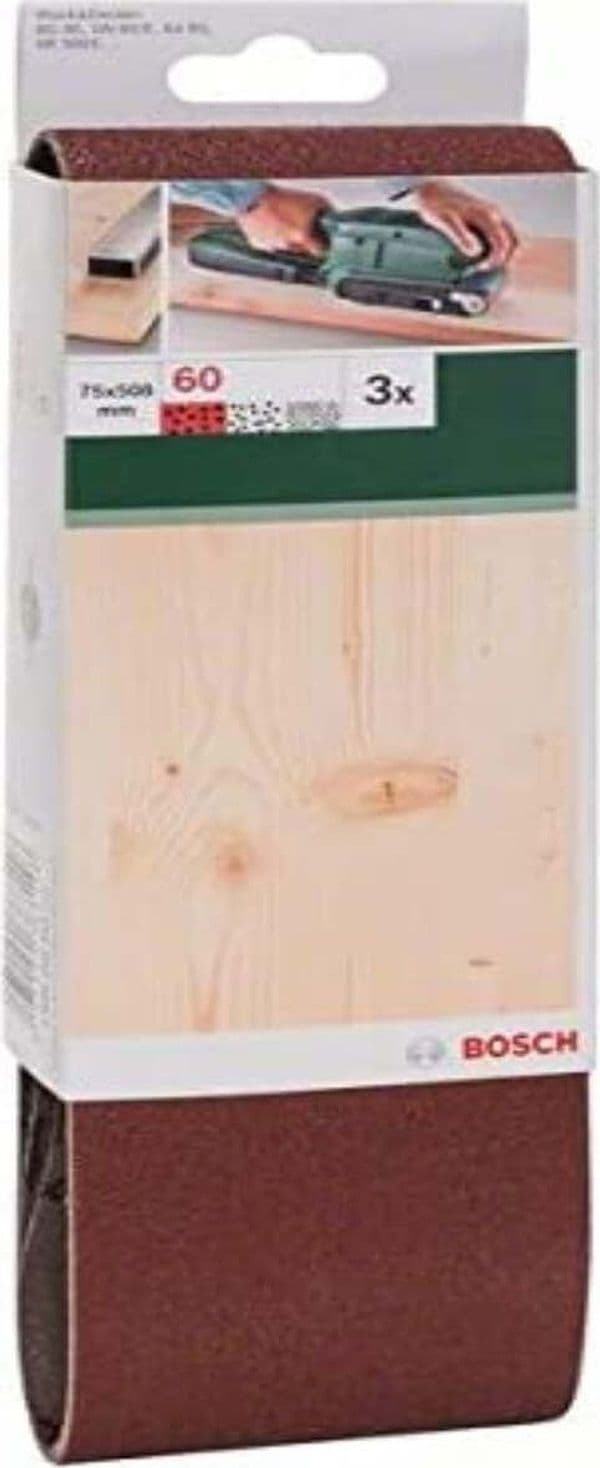 BOSCH---3-NASTRI-ABRASIVI-GRANA-60-PER-LEVIGATRICE-A-NASTRO-75x508MM