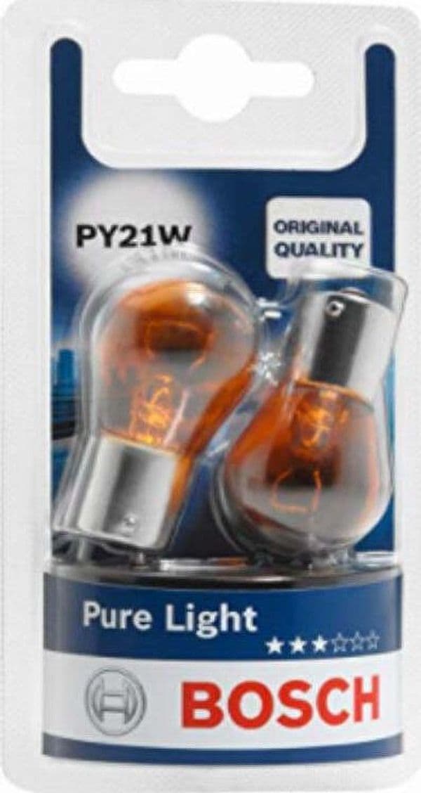 BOSCH---COPPIA-LAMPADE-PURE-LIGHT-PY21W---12V-21W
