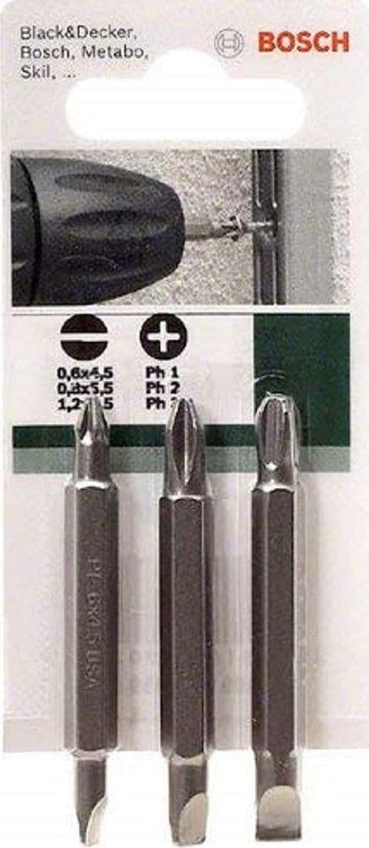 BOSCH---SET-3-BIT-DI-AVVIAMENTO-DOPPI-60MM-LS-0,6X4,5