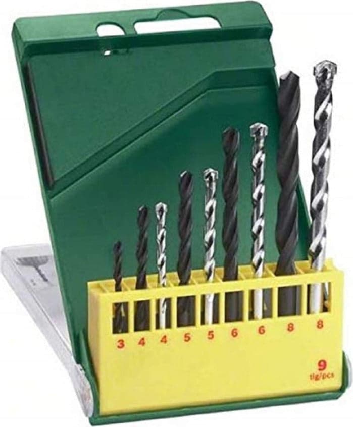 BOSCH---SET-9-PUNTE-METALLO-HSS-E-MURO