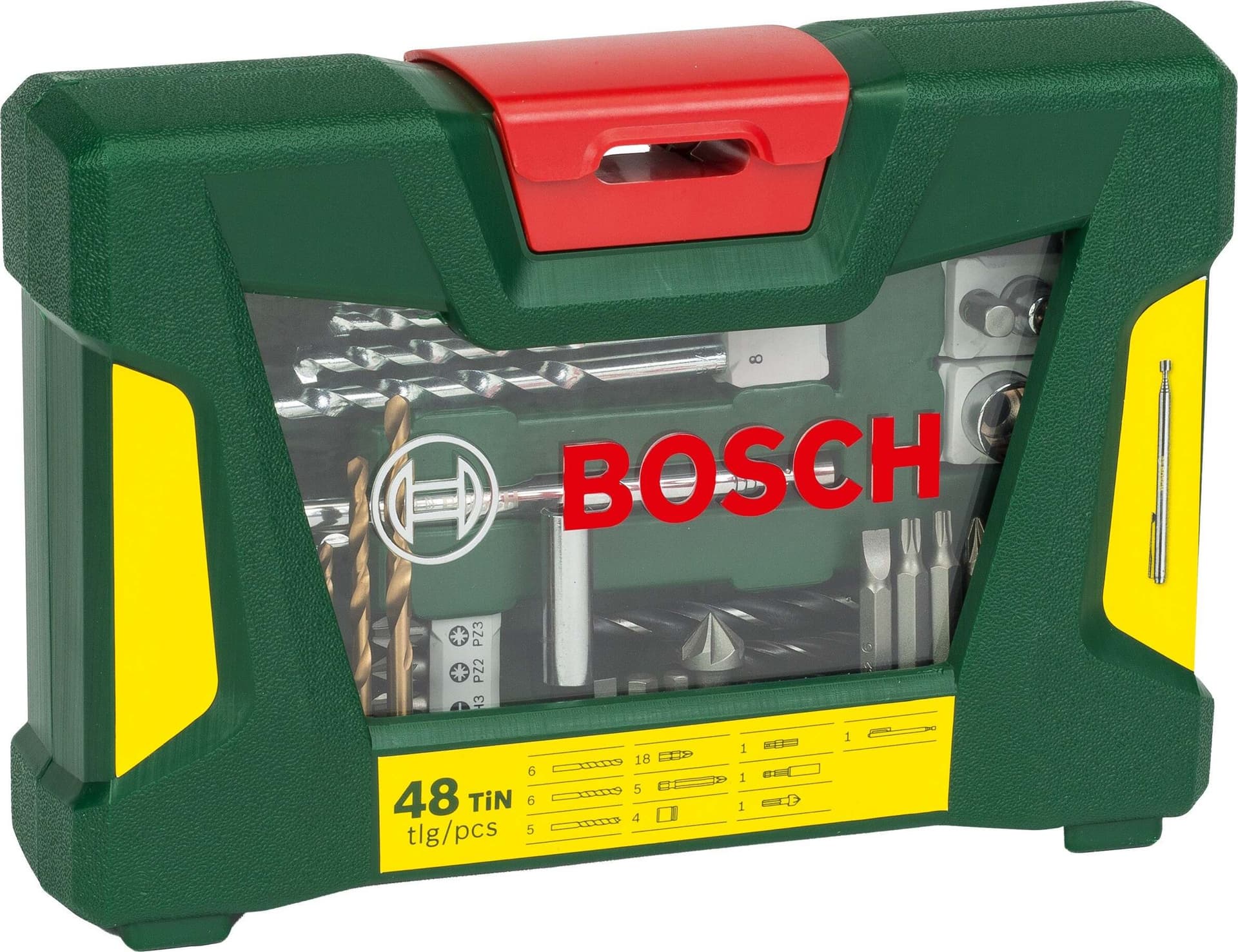 Bosch Set da 48 Pezzi di Punte e Bit V-Line in Titanio , con Asta Magnetica, per Legno, Pietra e Metallo, Accessori per Utensili di Foratura e Avvitamento Fai da te/Utensili elettrici e a mano/Accessori per utensili elettrici/Set punte per trapani Ferus - Montoro, Commerciovirtuoso.it