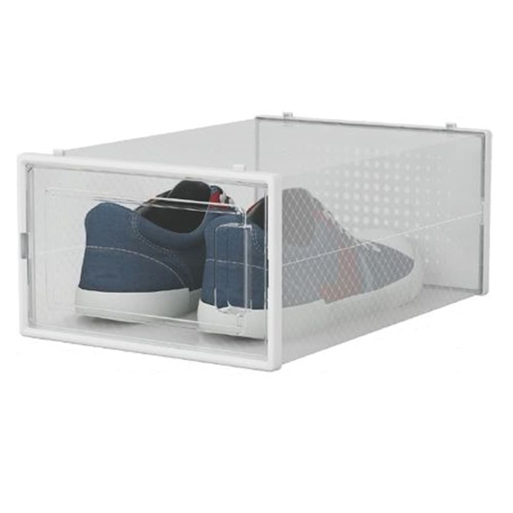 BOX CONTENITORE PER SCARPE CALZATURE SCATOLA PORTASCARPE 33.4X23X14.5CM TRASPARENTE 87646 in Scatole per scarpe e stivali Trade Shop italia - Napoli, commercioVirtuoso.it