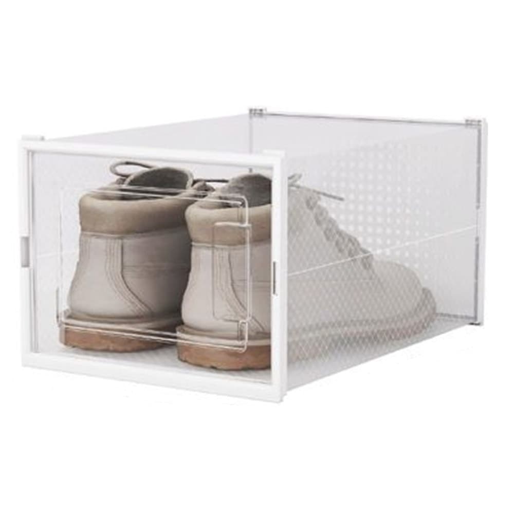 BOX CONTENITORE PER SCARPE CALZATURE SCATOLA PORTASCARPE 35X25X19.2CM TRASPARENTE 87647 in Scatole per scarpe e stivali Trade Shop italia - Napoli, commercioVirtuoso.it