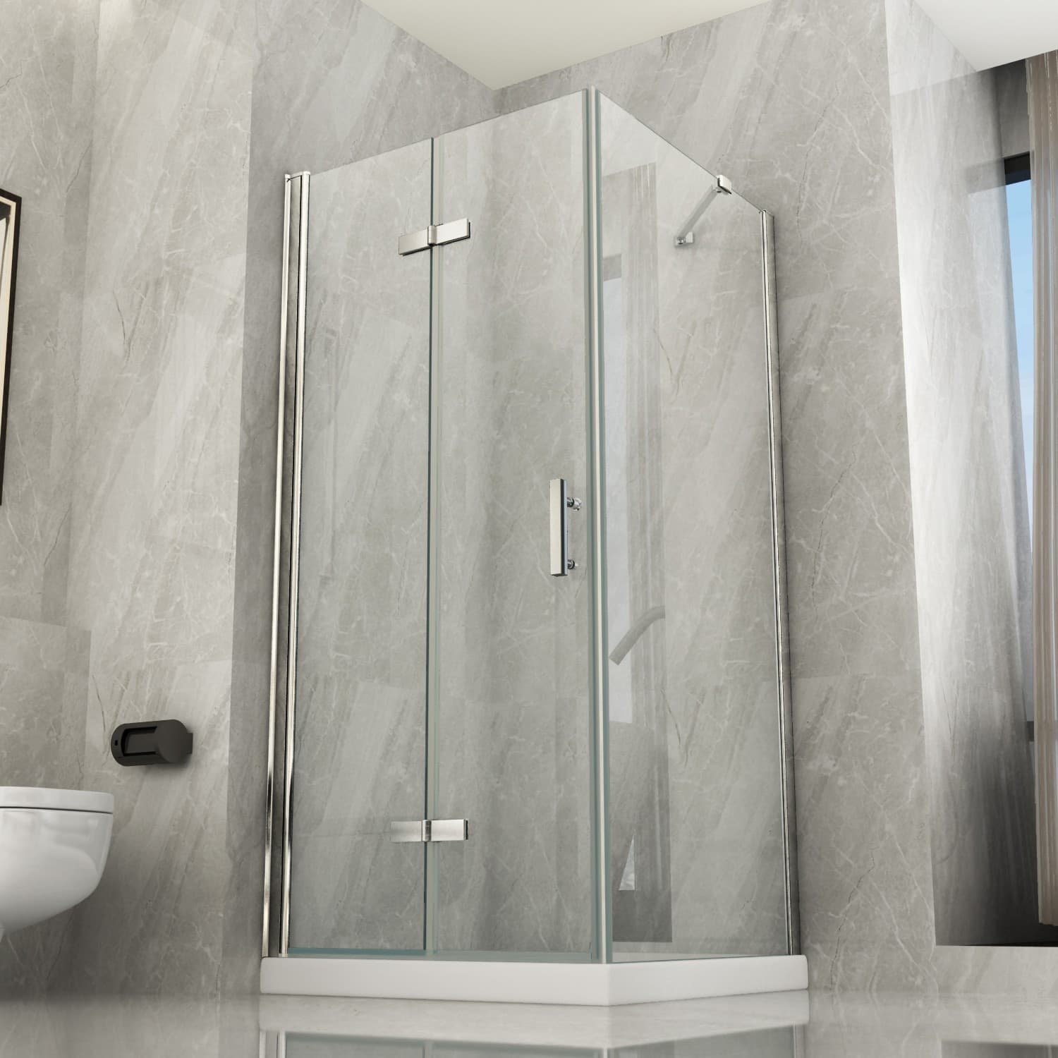 Box Doccia 2 lati apertura a Libro Trasparente 8mm H195 FLEX Fai da te/Attrezzature per cucine e bagni/Attrezzature per bagni/Docce e componenti doccia/Box doccia StileBagno - Roma, Commerciovirtuoso.it
